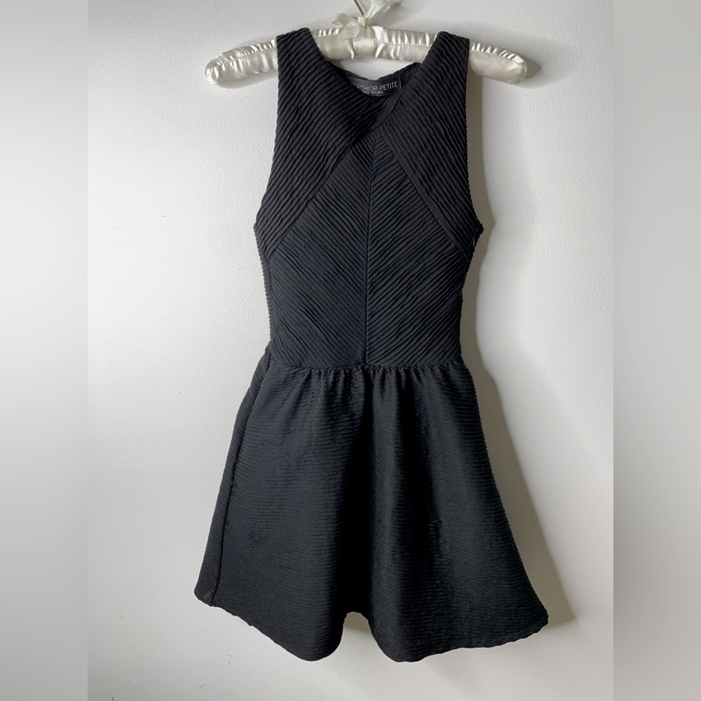 Topshop Little Black Dress, Crepe, Petite, Size 2 Evening, Party, Date Night